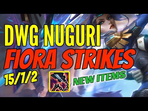 DW Nuguri Plays Fiora Top vs Camille - Challenger Gameplay Toplane - New Items Season 11 Goredrinker