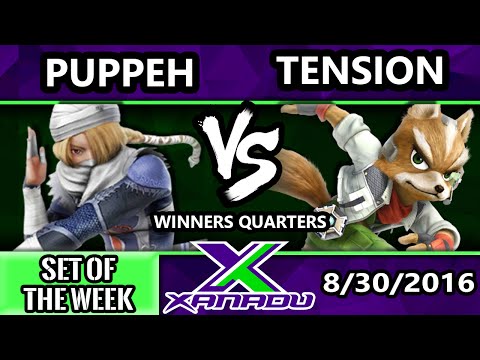 S@X 165 - Tension (Fox) Vs. 7S | Puppeh (Sheik) SSB4 Winners Quarters - Smash Wii U - Smash 4