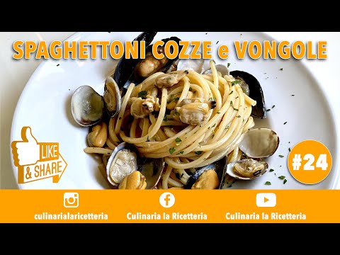 CULInaria | SPAGHETTONI COZZE e VONGOLE 🔥 | 24