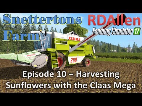 Farming Simulator 17 Snettertons E10 - Harvesting With the Claas Mega