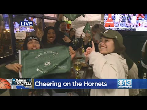 Sac State women's basketball fans gather to cheer on the Hornets