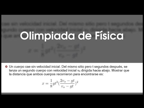 Solución a problemas de Física (Nivel Olimpiada)  #1