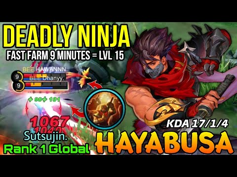 Aggressive Master of Shadow Hayabusa Fast Farming! - Top 1 Global Hayabusa by Sutsujin. - MLBB