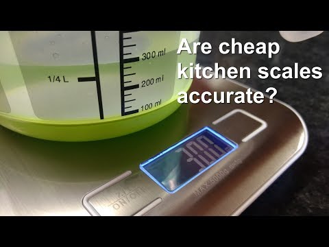 How accurate are cheap kitchen scales?