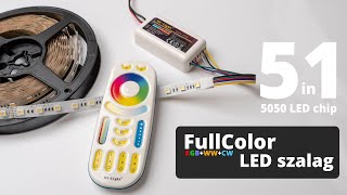 Full Color RGB LED szalag: Változtatható színű és állítható fehér fényű LED szalag egyben