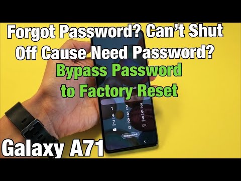 Galaxy A71: Forgot Password but Cannot Turn Off to Factory Reset? Bypass Password!