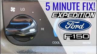 Blower Fan Only Works on High -- 1997-2003 Expedition & F150