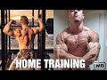 Musclegod Robert Stan training Crazy Back at Home