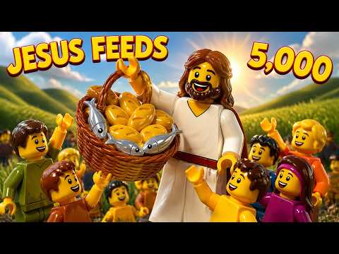 How did Jesus feed 5,000 people with only 5 loaves and 2 fish? Lego Bible Stories Animated Movie - Bible Stories, Kingdom Kids Zone - LEGO Bible Adventures
