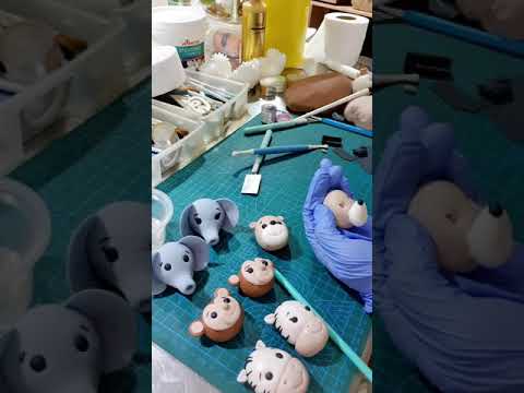 How to make edible animals cake topper / Fondant and Gumpaste/ Noahs Ark cake