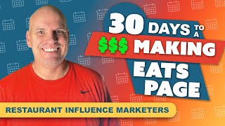 Restaurant Influence Marketers: 30-Day Plan to Start Earning Passive, Recurring Revenue