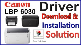 How to download & install new Canon LBP 6030 Laser Printer || Driver Install