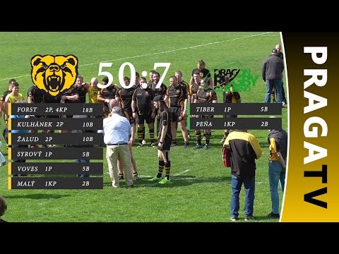 Highlights: Praga vs. Dragon Extraliga ragby 14.kolo 2015/2016