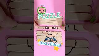 JJ Popsicle Puzzle CHALLENGE! 🧩 Kids Crafts #cocomelon #shorts