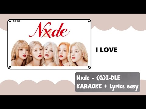 Nude - (G)I-DLE Karaoke Easy lyrics