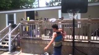 Friendly game of basketball