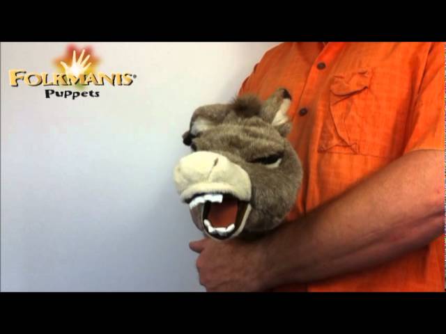 Video Teaser für 2908 Folkmanis Donkey Stage Puppet