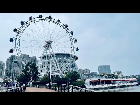 [4K HDR] Nanjing Live - Caminhando no Lago Baijia 1912 Zona Cultural Jiangning Lago Baijia 1912 Zona Cultural #ASMR