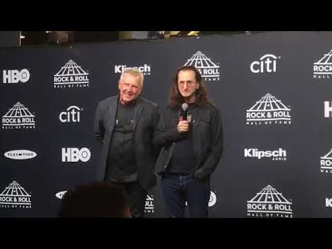 Yes Miscellany: 4/7/17 - Rock and Roll Hall of Fame - Rush speaks backstage