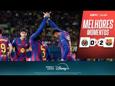 Gols e lances de Villarreal x Barcelona