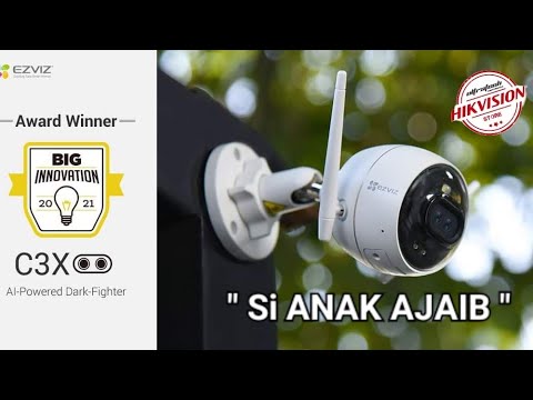 EZVIZ C3X AI-Powered Dark Fighter Bullet Camera | 1080P Dual Lens | Active Deterrence Flash Light |