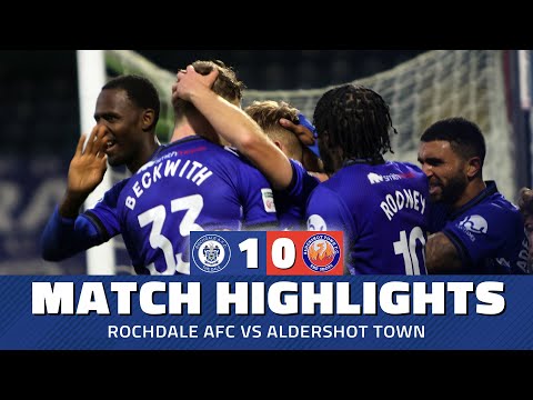 Highlights | Dale 1-0 Aldershot Town