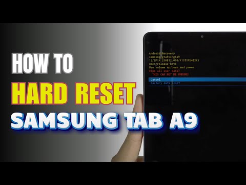 How to Hard Reset Samsung Galaxy Tab A9 | Removing Password Unlock