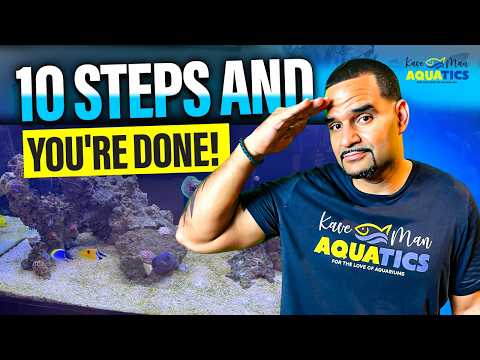 Saltwater Aquarium Water Change in 10 SIMPLE Steps! | Saltwater Aquarium Maintenance