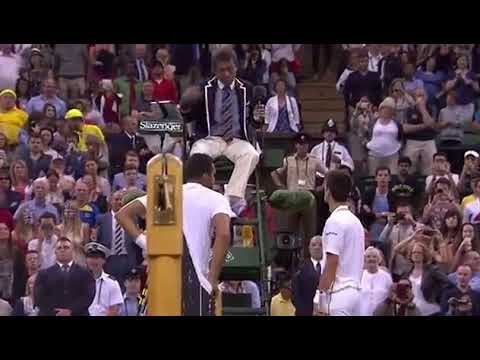 Djokovic hits one of the great returns of all time Wimbledon new