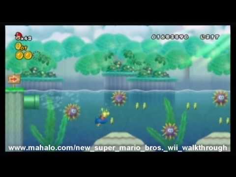 New Super Mario Bros. Wii Walkthrough - World 4-1