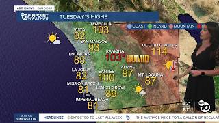ABC 10News Pinpoint Weather with Meteorologist Megan Parry