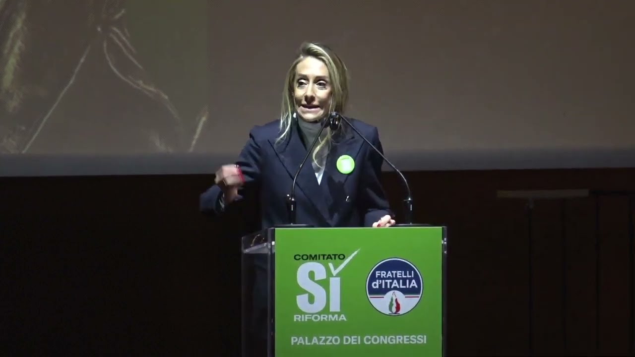 ARIANNA MELONI INTERVIENE ALL'EVENTO "ROMA PER IL SÌ"