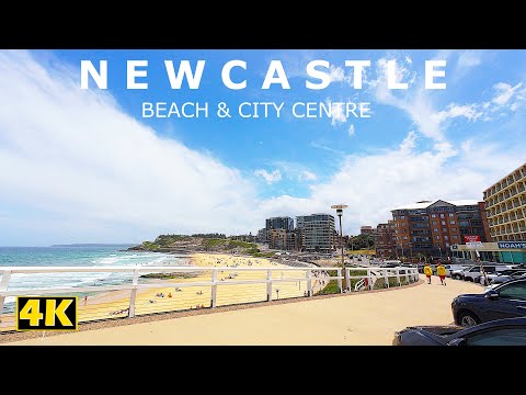 Driving Through Newcastle Beach and City Centre | NSW Australia | 4K HD ASMR POV Drive