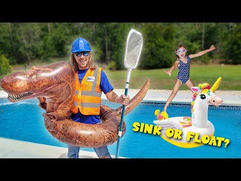 Sink or Float for Kids | Handyman Hal Pool Swim Lessons for Toddlers