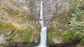 【Weekly Vlog】綺麗な滝スポットでハイキング！ポートランド在住,29歳のリアルな1週間,ダイエット食,海外生活,アラサーvlog