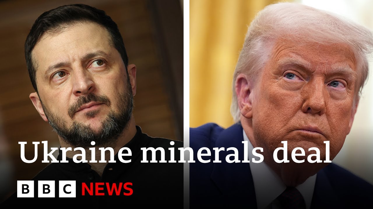 Donald Trump says Volodymyr Zelensky to visit US after Ukraine 'agrees minerals deal' | BBC News
