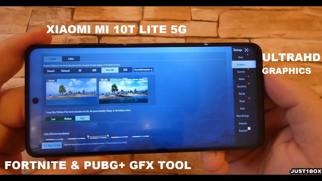 Xiaomi MI 10T LITE 5G - Fortnite & PUBG + GFX TOOL ! Game Test! Can Run On UltraHD?!!