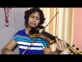 Oru Daivam Thantha Poove: Kannathil Muthamittal-Violin Cover by Veda mithra