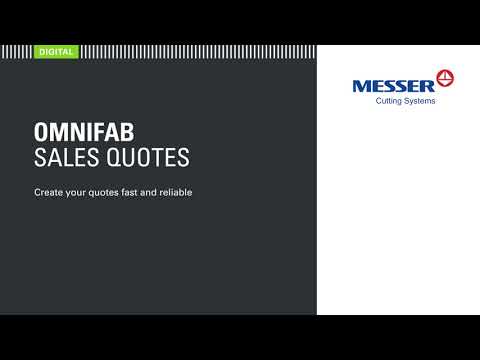 OmniFab Sales Quotes - Create your quotes fast and reliable