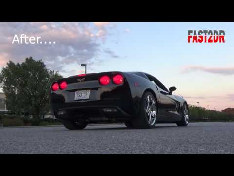 FAST2DR - LS3 C6 Corvette Kooks Headers X pipe Full Exhaust Revving Burnout