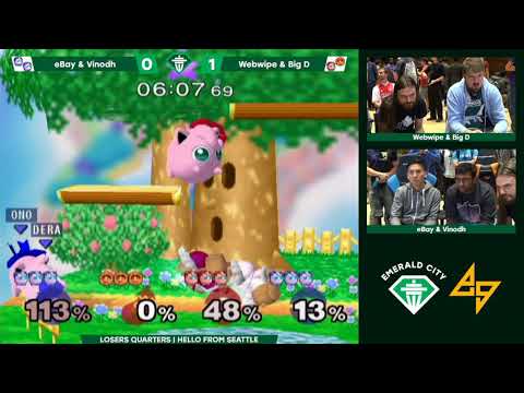 eBay & Vinodh (Blue) vs. Webwipe & BigD (Red) | SSBM-D LQF | EC5