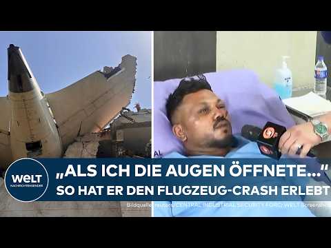 Video Thumbnail: FLUGZEUGABSTURZ IN INDIEN: Der einzige Überlebende! So erlebte Vishwash Kumar Ramesh den Crash