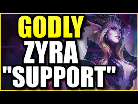 *THIS* IS WHY ZYRA IS NOW BUSTED IN SEASON 10!  INFINITE POKE ZYRA SUPPORT!