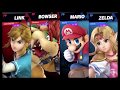 Super Smash Bros Ultimate Amiibo Fights Request 3923 Bowser Link Vs Mario Zelda