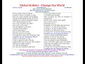 Global Anthem - Change Our World, by Irshad ...