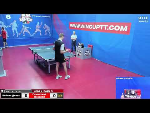 Кебало Денис 2-3 Галынский Николай Восток 8  WINCUP  21.09.2021 Прямой эфир. Зал 6