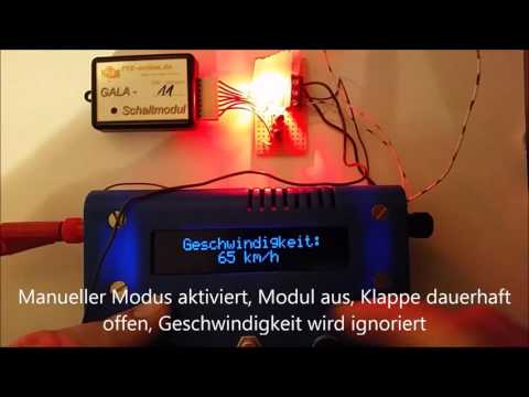 Auspuffklappensteuerung, beeinflussbar