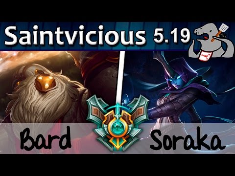 Saintvicious - Bard/Graves vs Soraka/Vayne - Support - Master S5 | 369