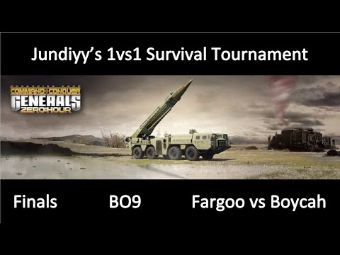 Zero Hour 1vs1 Survival Tournament Finals Fargoo vs Boycah Command and Conquer Generals