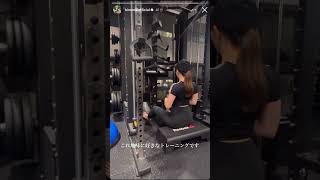 グラビアアイドル 日野麻衣 ジム トレーニング動画 #shorts